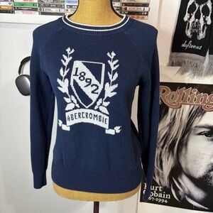 Abercrombie & Fitch 1892 Navy Sweater